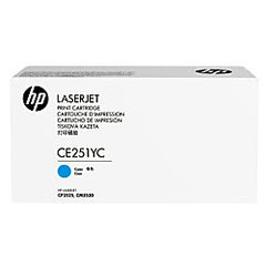 HP 504A (CE251YC) Optimized Yield Cyan Original LaserJet Contract Toner Cartridge (7900 Yield)